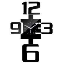 Acrylic Mirror Quartz Clock Wall Decal