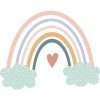 Cartoon Heart Rainbow Wall Stickers