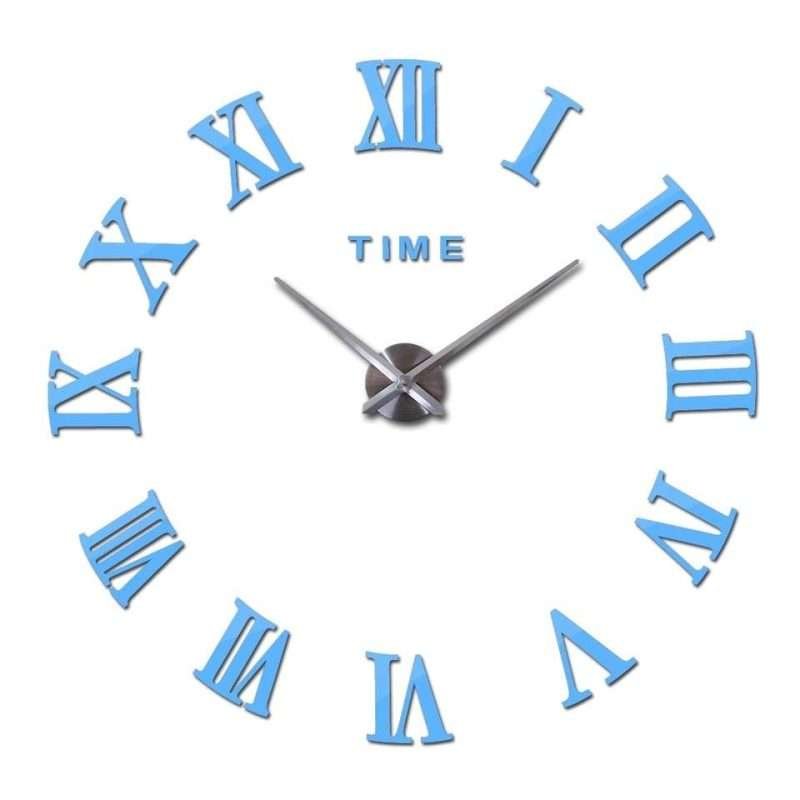 Diy Large Wall Clock 3d Mirror Sticker