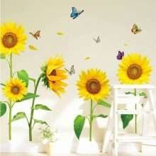Home Decor Murals Sunflower Wall Decals