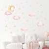 Pink Clouds Stars Wall Stickers